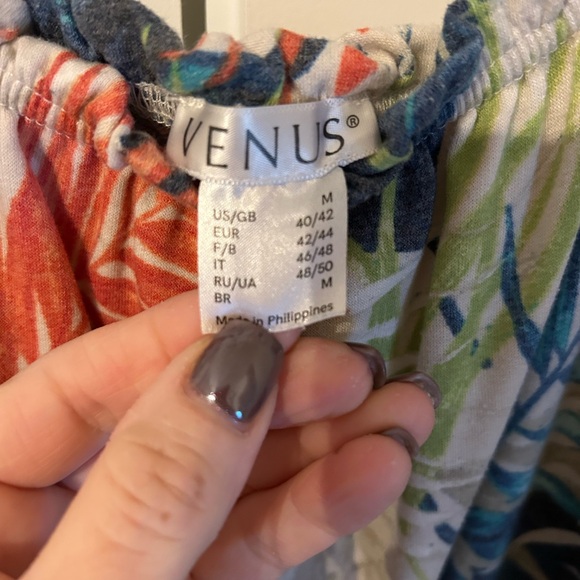 VENUS Vibrant Leaf Print Jumpsuit - Picture 5 of 5